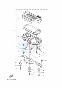 YZF320-A YZF-R3 (B2X2) drawing METER