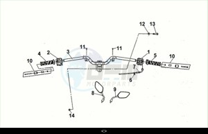 JOYRIDE 300 (LJ30W1-EU) (M2) drawing STRG. HANDLE