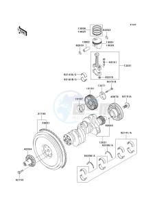 KAF 950 F [MULE 4010 DIESEL 4X4] (F9F-FAF) F9F drawing CRANKSHAFT_PISTON-- S- -