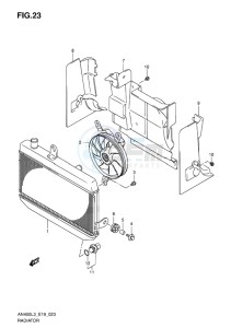 AN400 ABS BURGMAN EU-UK drawing RADIATOR