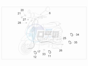 LX 50 4T 2V 25 Kmh Touring NL drawing Cables