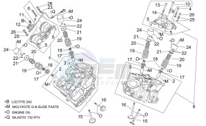 RSV 2 1000 drawing Cylinder head and valves