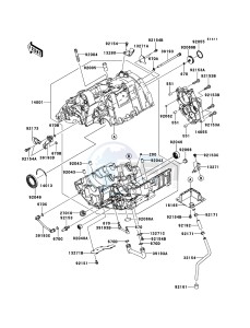 VERSYS_ABS KLE650DCF XX (EU ME A(FRICA) drawing Crankcase