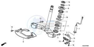 GL1800A NZ - (NZ) drawing STEERING STEM