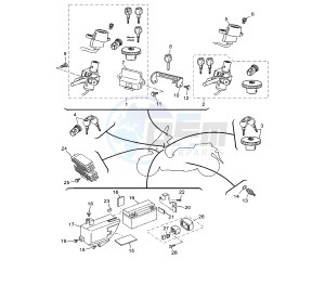 YP R X-MAX 250 drawing BATTERY