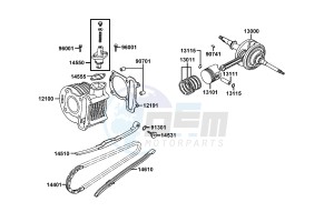 AGILITY DELIVER 50cc drawing Cylinder  - Piston  - Crankshaft