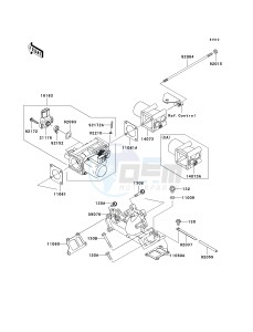 KAF 620 M [MULE 4010 4X4] (M9F) MAF drawing THROTTLE