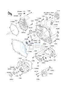 KLX300 A [KLX300R] (A10) A10 drawing ENGINE COVER-- S- -