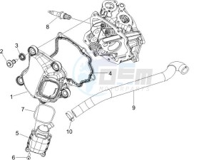 MP3 125 drawing Cylinder head cover