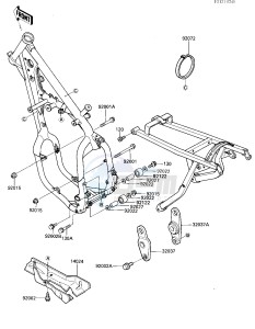 KX 125 E [KX125] (E2) [KX125] drawing FRAME FITTINGS