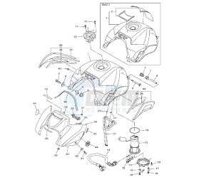 FZ8-NA 800 drawing FUEL TANK 59P2