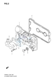 AN650Z ABS BURGMAN EXECUTIVE EU drawing CYLINDER HEAD COVER