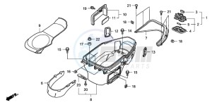 FJS600A 400 SILVER WING drawing LUGGAGE BOX