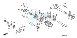 CRF150RB9 Australia - (U) drawing GEARSHIFT DRUM