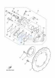 XSR700 MTM690D (BJX1) drawing REAR BRAKE CALIPER