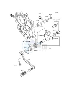 ER-6F_ABS EX650FCF XX (EU ME A(FRICA) drawing Gear Change Mechanism