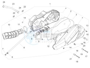 MP3 500 Sport Business ABS E3-E4 (NAFTA) drawing Air filter