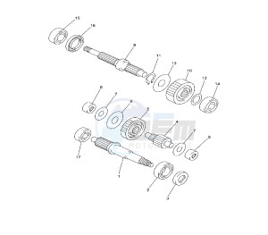 YP R X-MAX SPORT 250 drawing GEAR GROUP