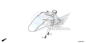 SH125G SH125S UK - (E) drawing FRONT FENDER