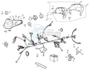 ATLANTIS BULLET - 50 cc VTHAL4AE2 2T AC drawing Electrical system (Positions)