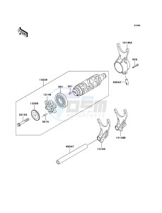 VN1600 CLASSIC TOURER VN1600D6F GB XX (EU ME A(FRICA) drawing Gear Change Drum/Shift Fork(s)