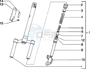 Typhoon 50 X drawing Steering column