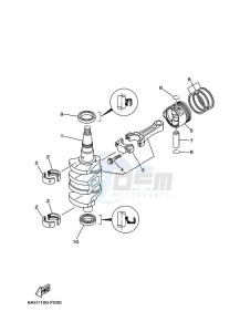 F15CEHL drawing CRANKSHAFT--PISTON