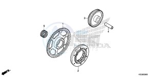 CBR250RAF CBR250RA Europe Direct - (ED) drawing STARTING CLUTCH