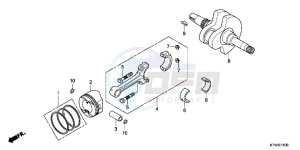 SH300AB drawing CRANKSHAFT/ PI STON