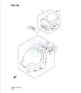 VL800 drawing SEAT (VL800L1 E2)