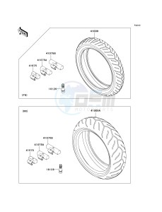 ZR 750 L [Z750 EU] (L7F-L8F) L8F drawing TIRES