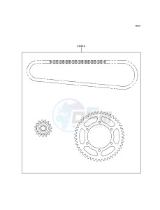 ZX 600 E [NINJA ZX-6] (E1-E3) [NINJA ZX-6] drawing CHAIN KIT