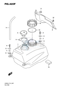 UH200 ABS BURGMAN EU drawing FUEL TANK