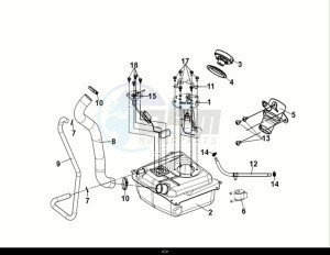 SYMPHONY ST 125 LC (XL12WW-EU) (E5) (M1) drawing FUEL TANK