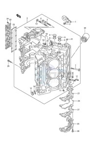 DF 250AP drawing Cylinder Block