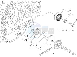 Beverly 250 (USA) USA drawing Driving pulley