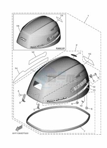 F20GE drawing FAIRING-UPPER