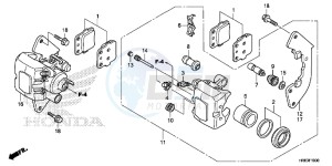 TRX500FA5H TRX500FA ED drawing FRONT BRAKE CALIPER