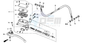 VFR800FI drawing CLUTCH MASTER CYLINDER