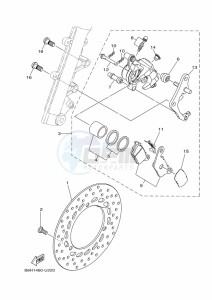 YP125R-DA XMAX 125 TECH MAX (BMJ3) drawing REAR ARM & SUSPENSION