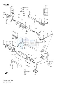 LT-F250 (E17) drawing GEAR SHIFTING (LT-F250L1 E17)