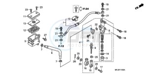 CBR600RR9 France - (F / CMF MME) drawing REAR BRAKE MASTER CYLINDER (CBR600RR)