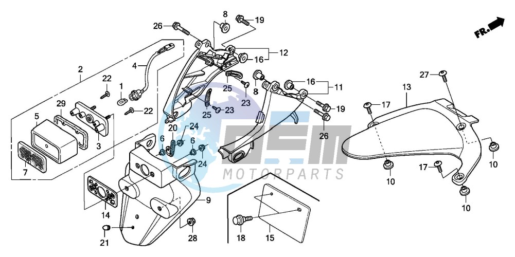 REAR FENDER (CBR600RR5/6)