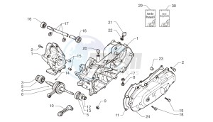 Ark LC ONE- Matt Black 50 drawing Crankcase - Crankshaft - Carter