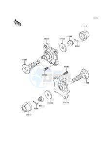 KVF 400 B [PRAIRIE 400] (B1) [PRAIRIE 400] drawing FRONT HUB