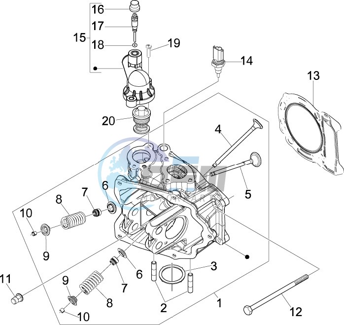 Cilinder head unit - Valve