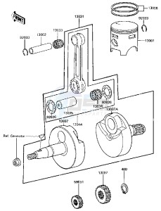 KX 80 J [BIG WHEEL] (J2) [BIG WHEEL] drawing CRANKSHAFT_PISTON