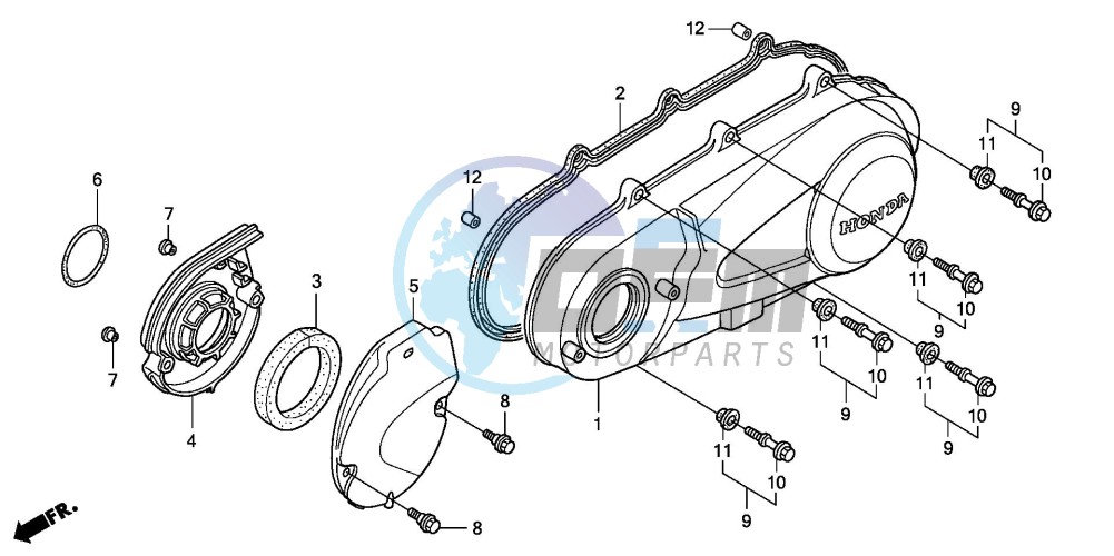 LEFT CRANKCASE COVER