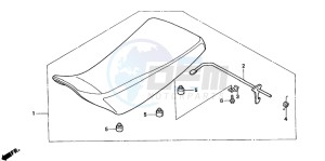 TRX350TE FOURTRAX 350 ES drawing SEAT