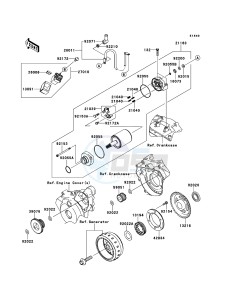 KLX250 KLX250SDF XX (EU ME A(FRICA) drawing Starter Motor